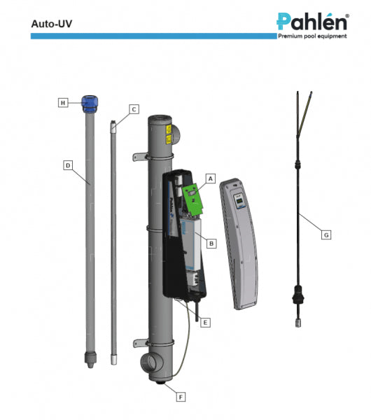 Reservdelar Auto-UV titan saltklorinator